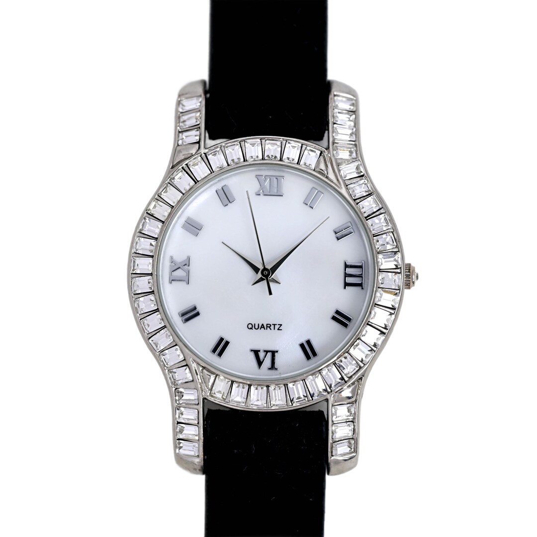 Adrienne Vittadini Limited Edition Crystal Bezel White Dial  display picture 3