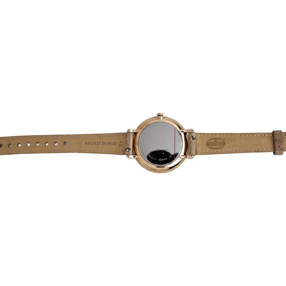Rose Gold Fossil Watch with Suede band New Authentic Fossil Ashtyn Rose Gold Mop Pink Leather  main image 4