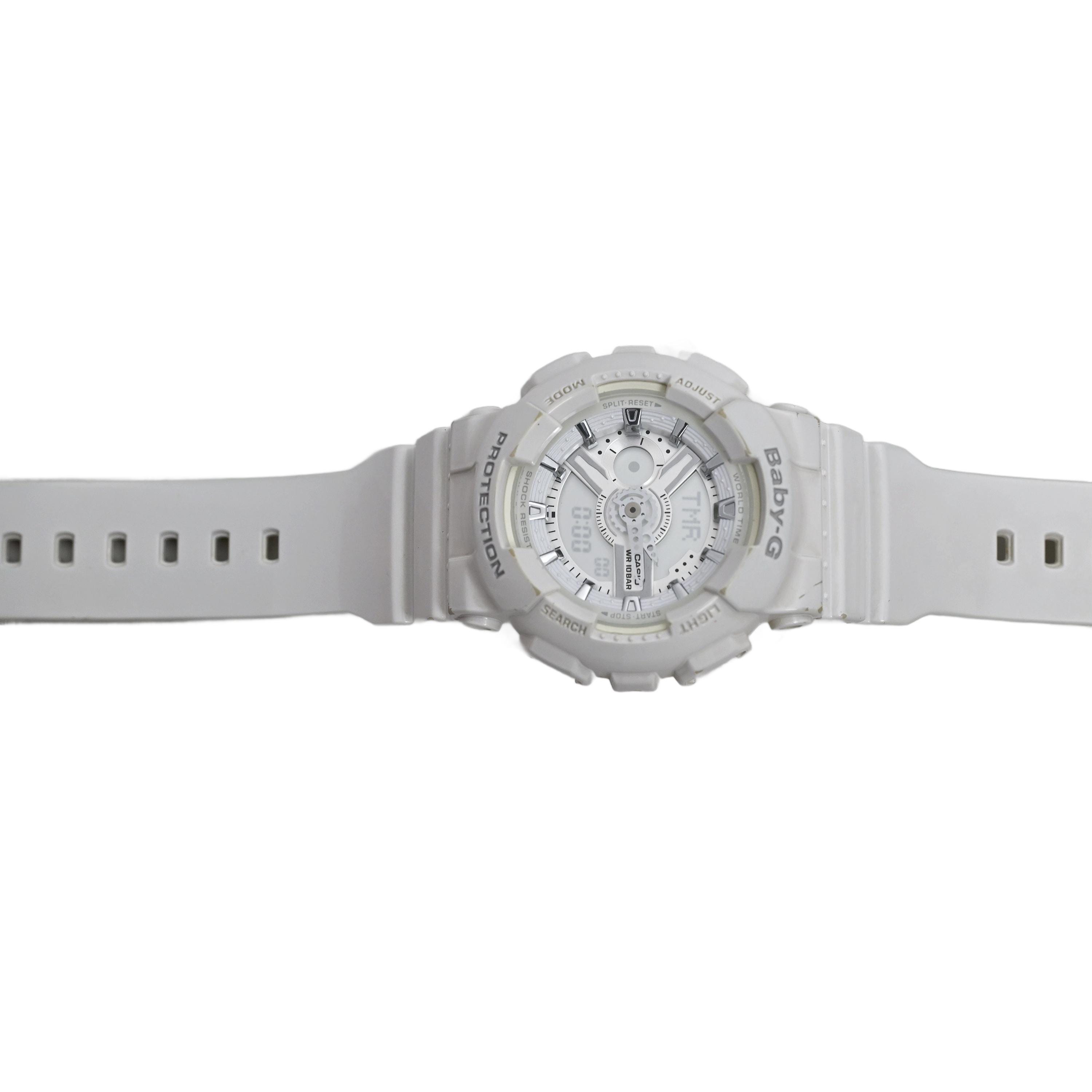 Baby G White Casio Ladies Watches BA1107A3 Digital Resin