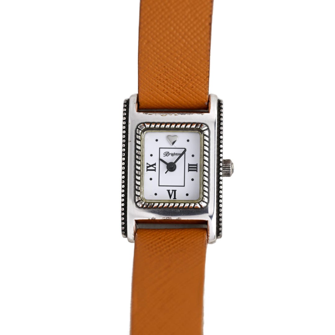Brighton Lancaster Watch Brown Leather Silver Roman Numbers Brighton | Accessories | Brighton Lancaster Watch Brown  main image 3