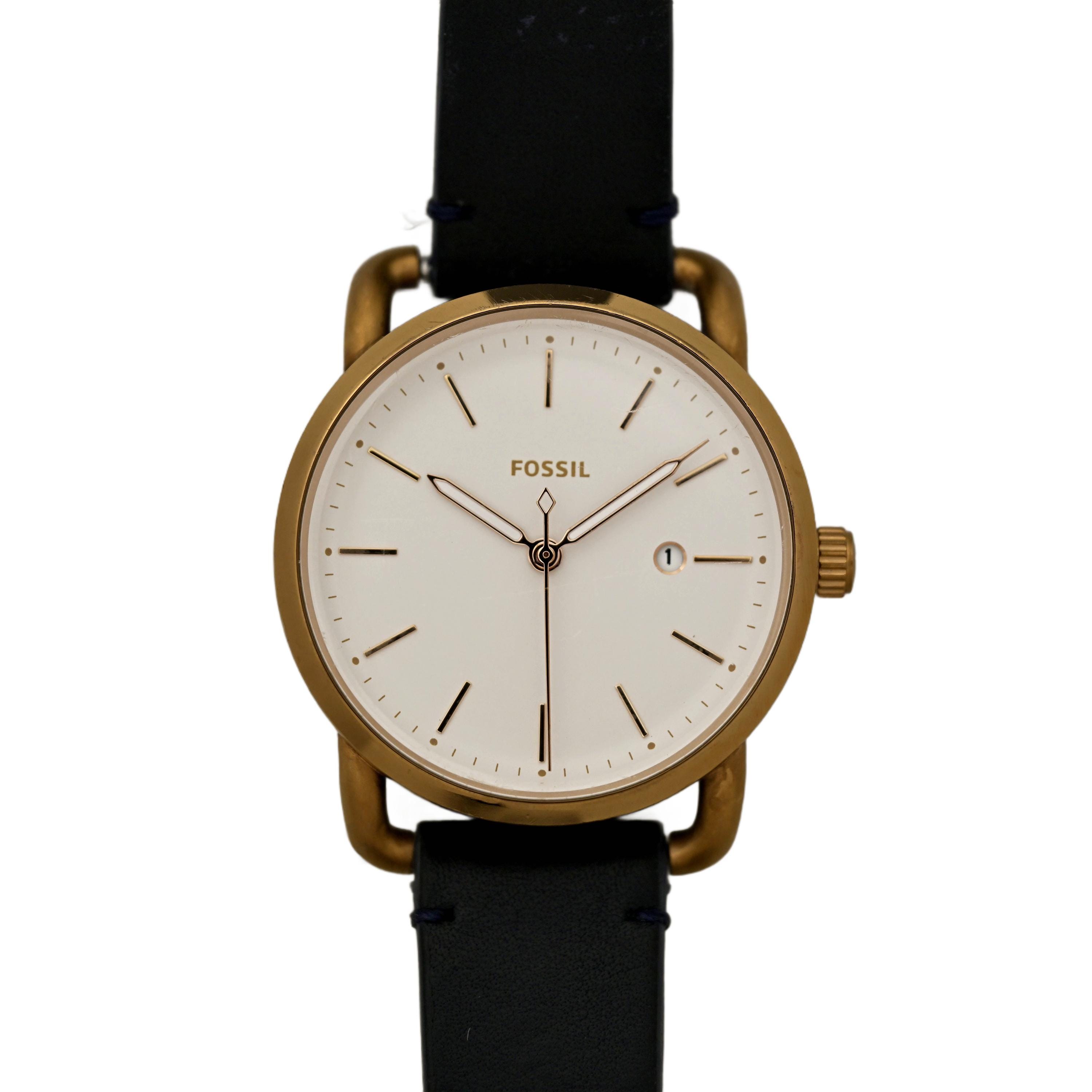 Fossil ES4335 Commuter Rose Gold Sand Leather Ladies Quartz Date Watch s-l1200.jpg main image 2