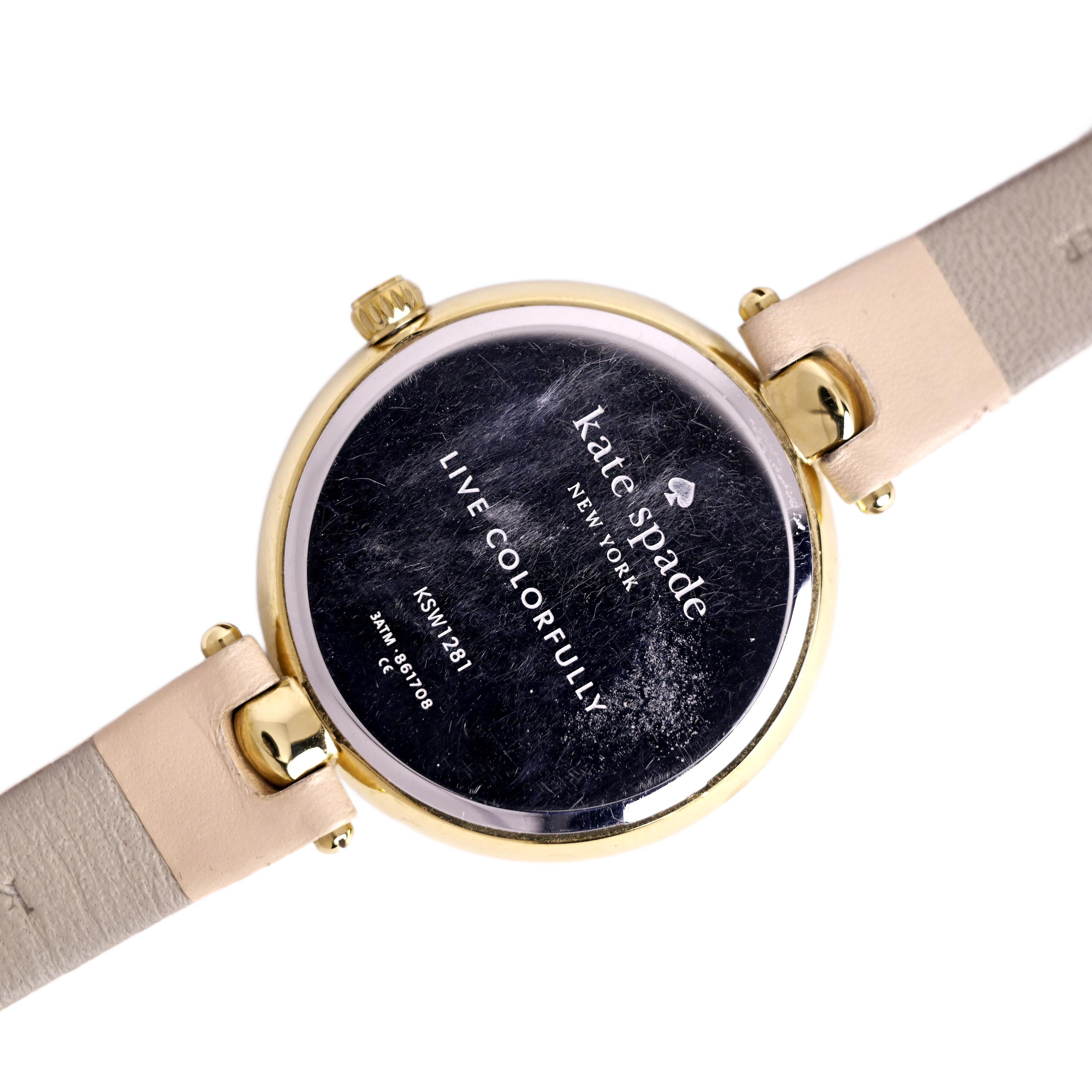 Kate Spade Ladies Gold Tone Watch White Dial - Etsy