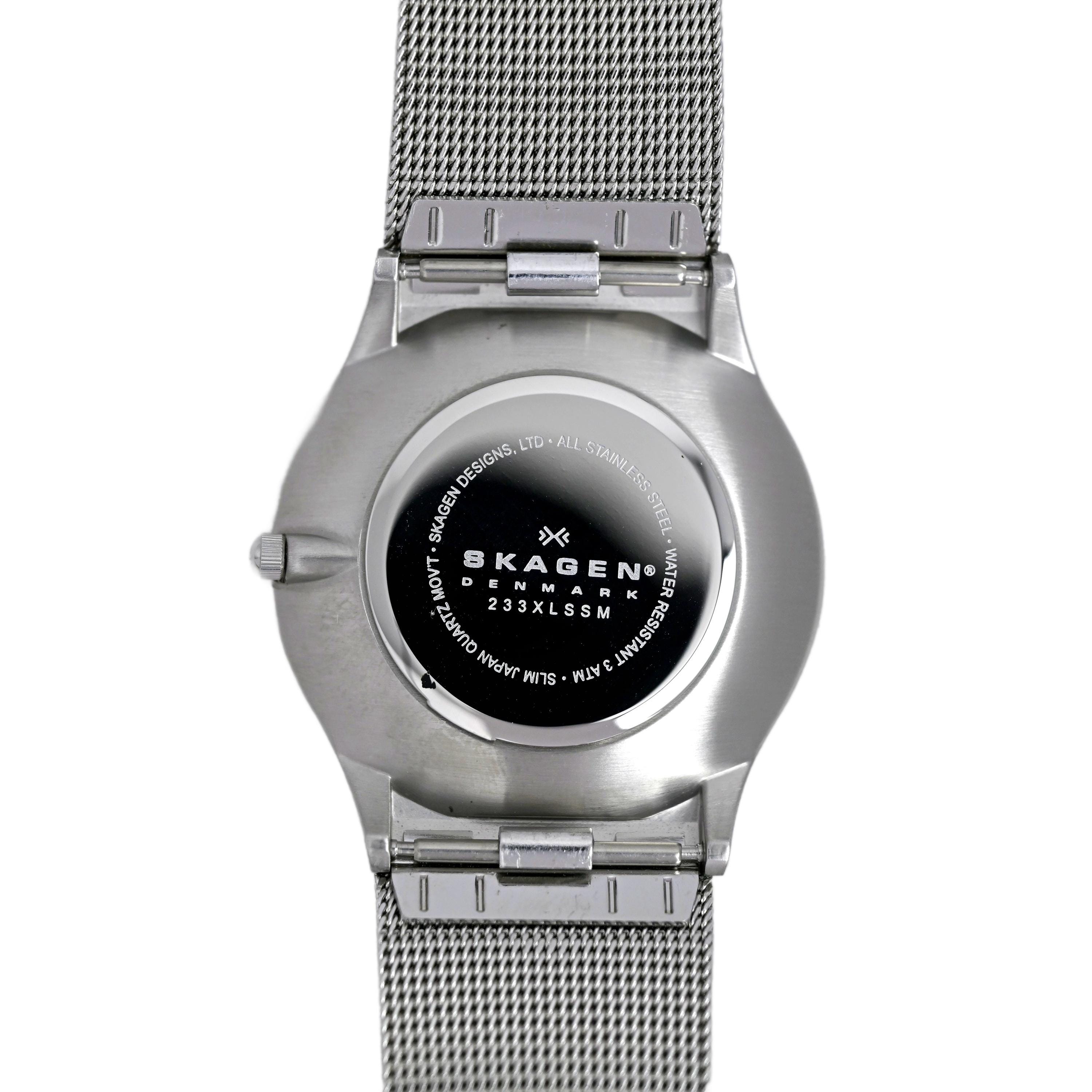 レビュー高評価の商品!の商品をすべて 36mm Men's Skagen Grey Watch Quartz Bracelet Mesh Dial 時計
