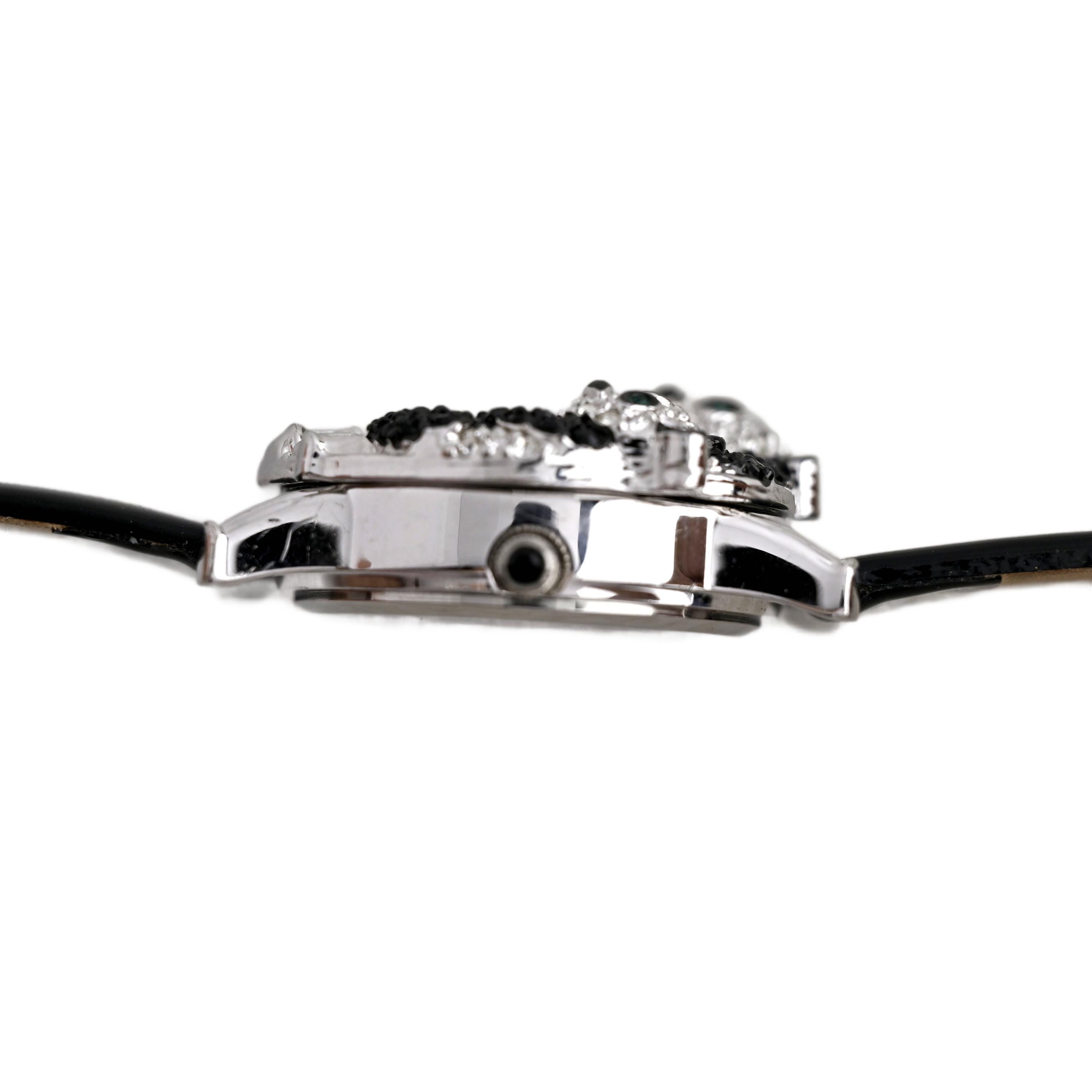 ?Victoria Wieck Crystal panda ? watch Victoria Wieck Crystal Panda Design Black Dial Bamboo  main image 3