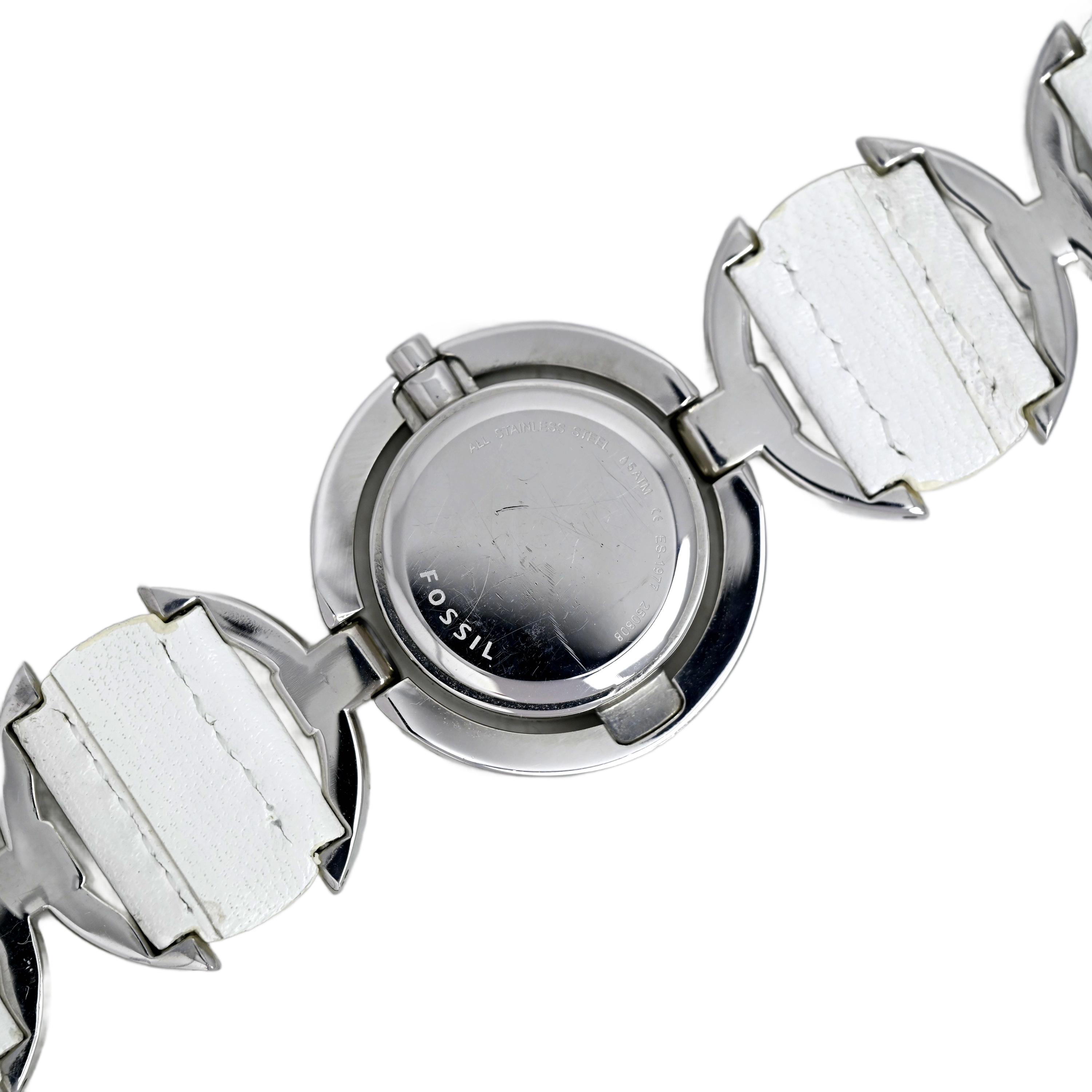 Fossil Ladies Genuine Leather and Steel Bangle Bracelet  display picture 1