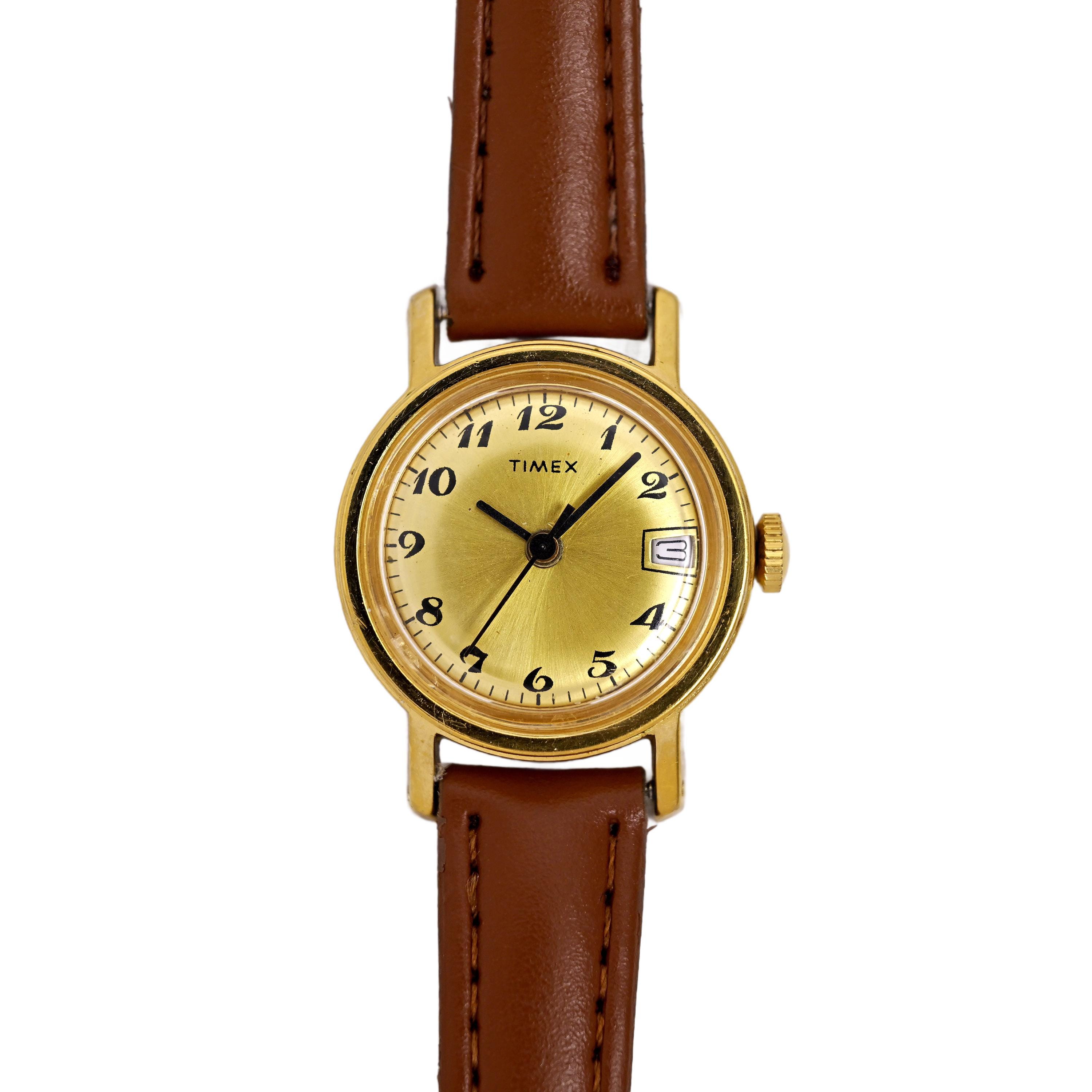 Timex 1970s Vintage Gold Plated Ladies Mechanical Watch 