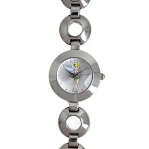 Disney Tinker Bell Character Vintage Watch with Open Circle Link Bracelet