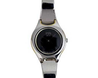 ESQ by Movado Women’s Diamond & Stainless Steel Bracelet Watch with Black Dial ESQ by Movado Swiss Ladies Watch – Diamond MOP Dial – 55.6g  main image 2