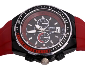 Orologio Digitale Uomo Militare Sportivo - Display Rosso LED - Cinturino Nero Regolabile - Foto 2