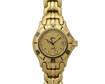 Belair Ladies Diver Watch Gold Plated 200m 20 ATM Water Resist