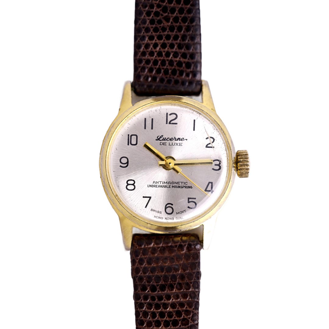 Buy Lucerne Ladies Antimagnetic Vintage Wrist Watch White Dial Online in  India