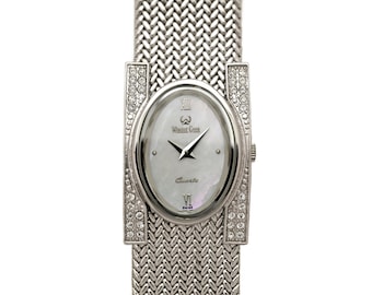 Winder Geen Mother of Pearl Dial Swiss Quartz Ladies Watch Integrated Bracelet