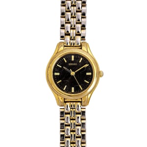 SEIKO V701-2D70 Gold Tone Quartz Analog Women's Watch 24mm
