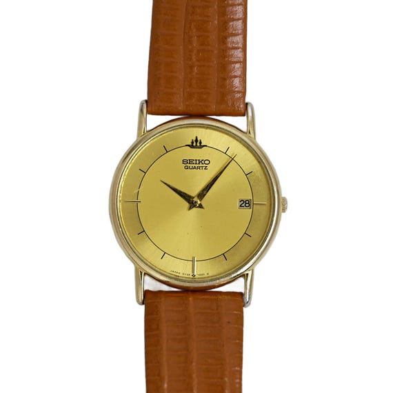 Seiko Vintage 1990's Gold Plated Men's Dress Watch 31mm 5Y39-7010