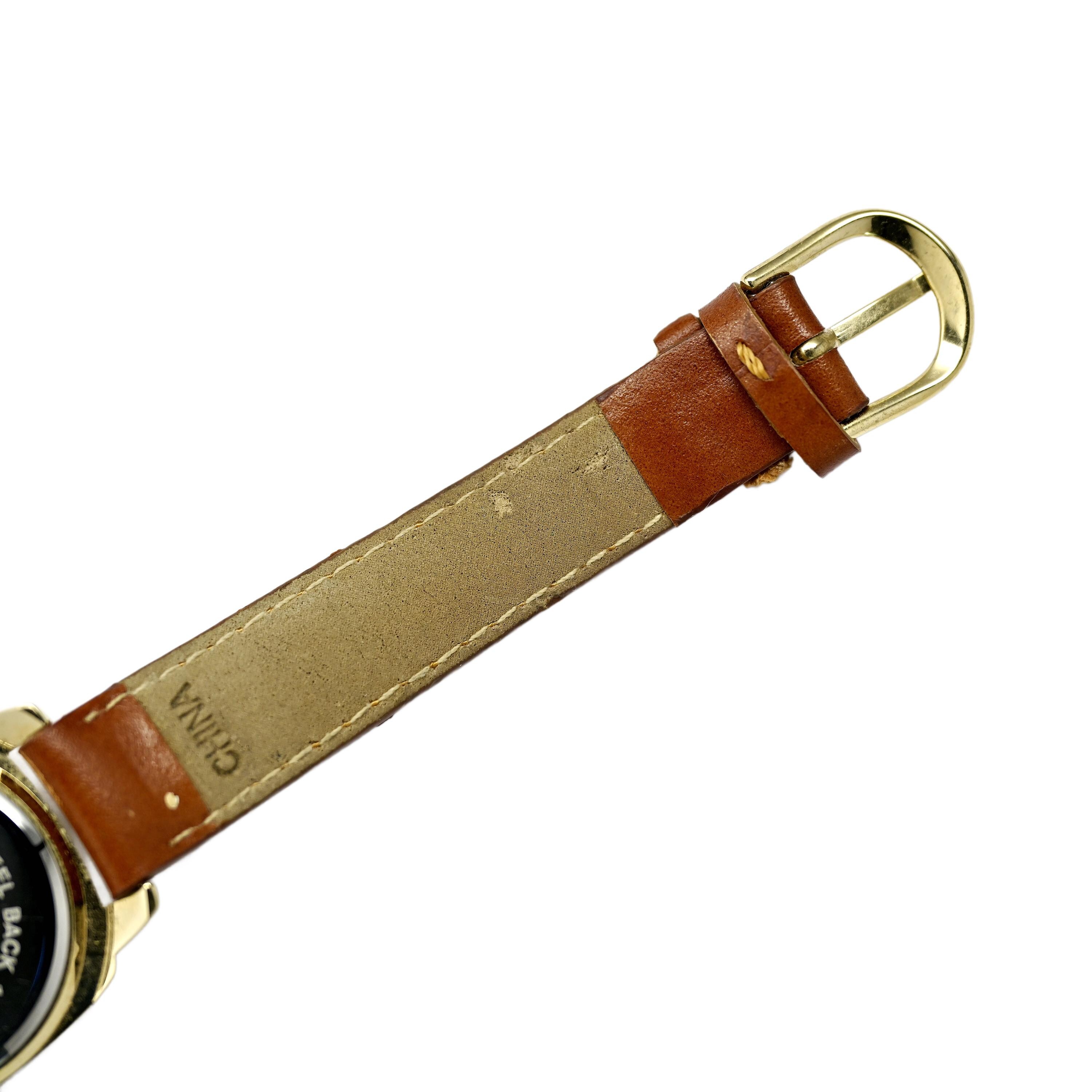 Black Hills Vintage 12k Gold Leaf Dial Diamond Bezel Wrist