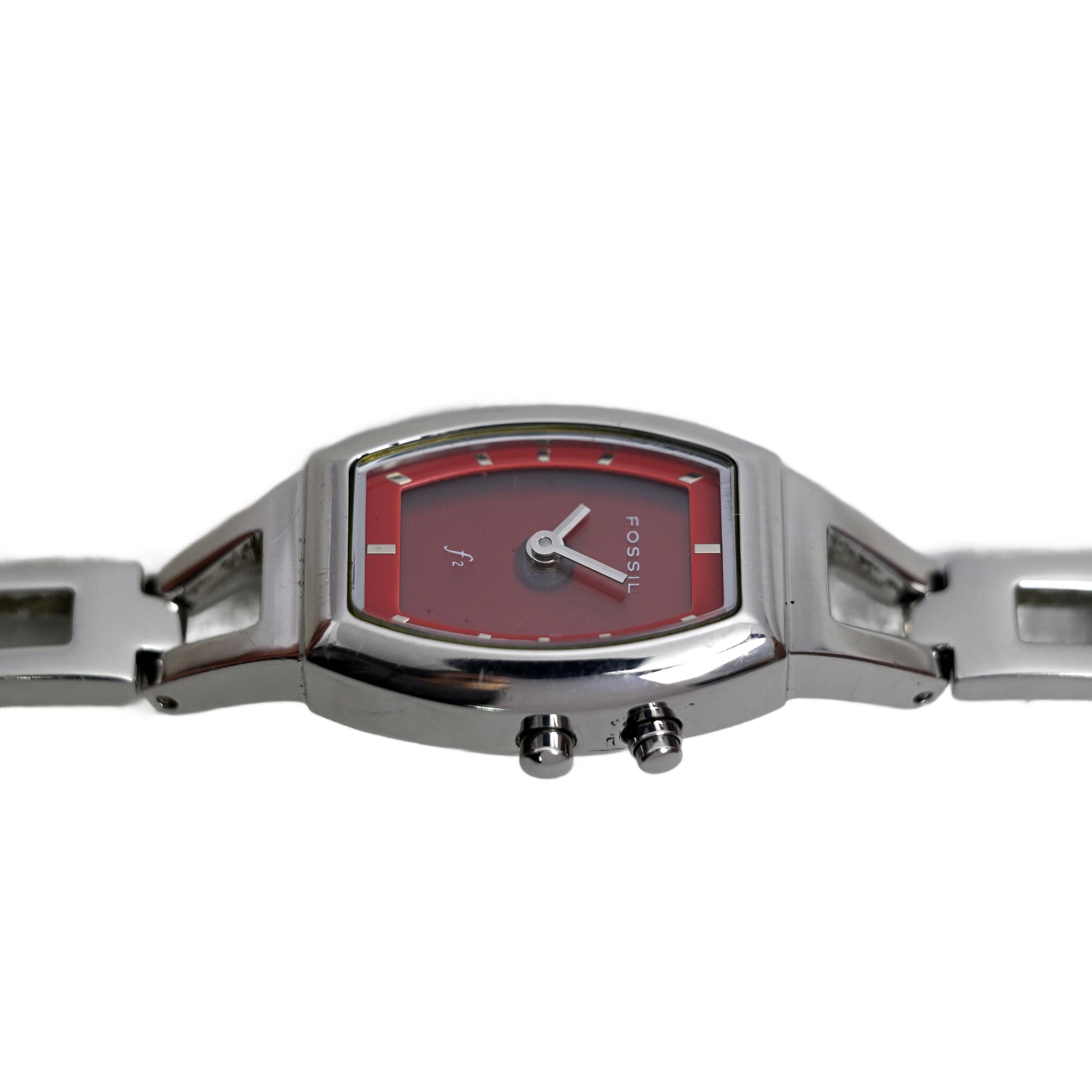 Fossil Ladies F1 Red Heart Dial Kaleido ES-9566 LCD Analog
