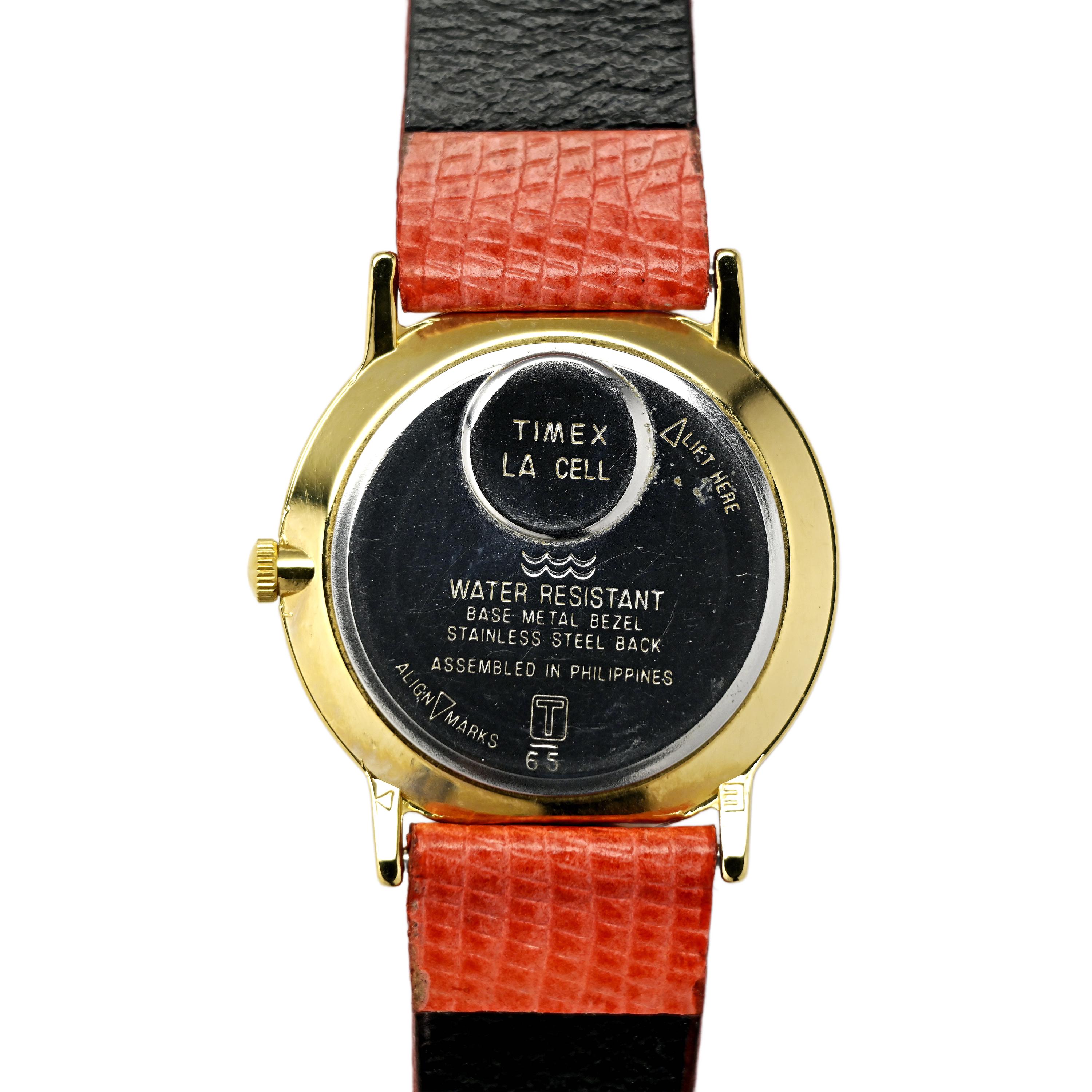 Disney Vintage Timex Dick Tracy Movie Wrist Watch 33mm Gold