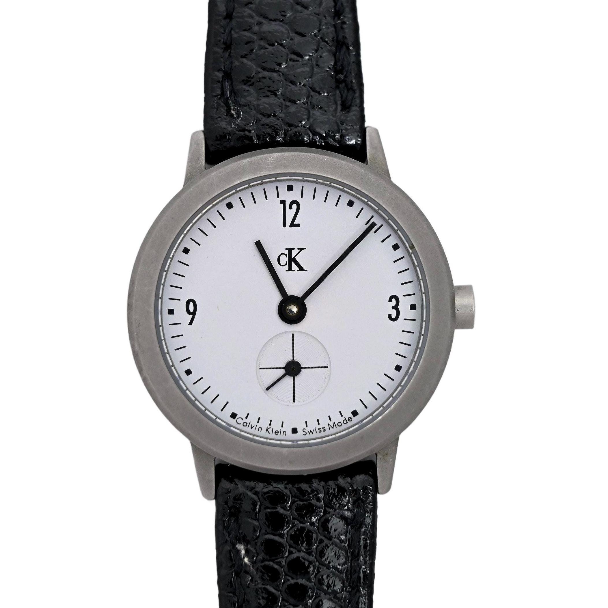 Calvin Klein Ladies Gunmetal Vintage Wrist Watch 24mm