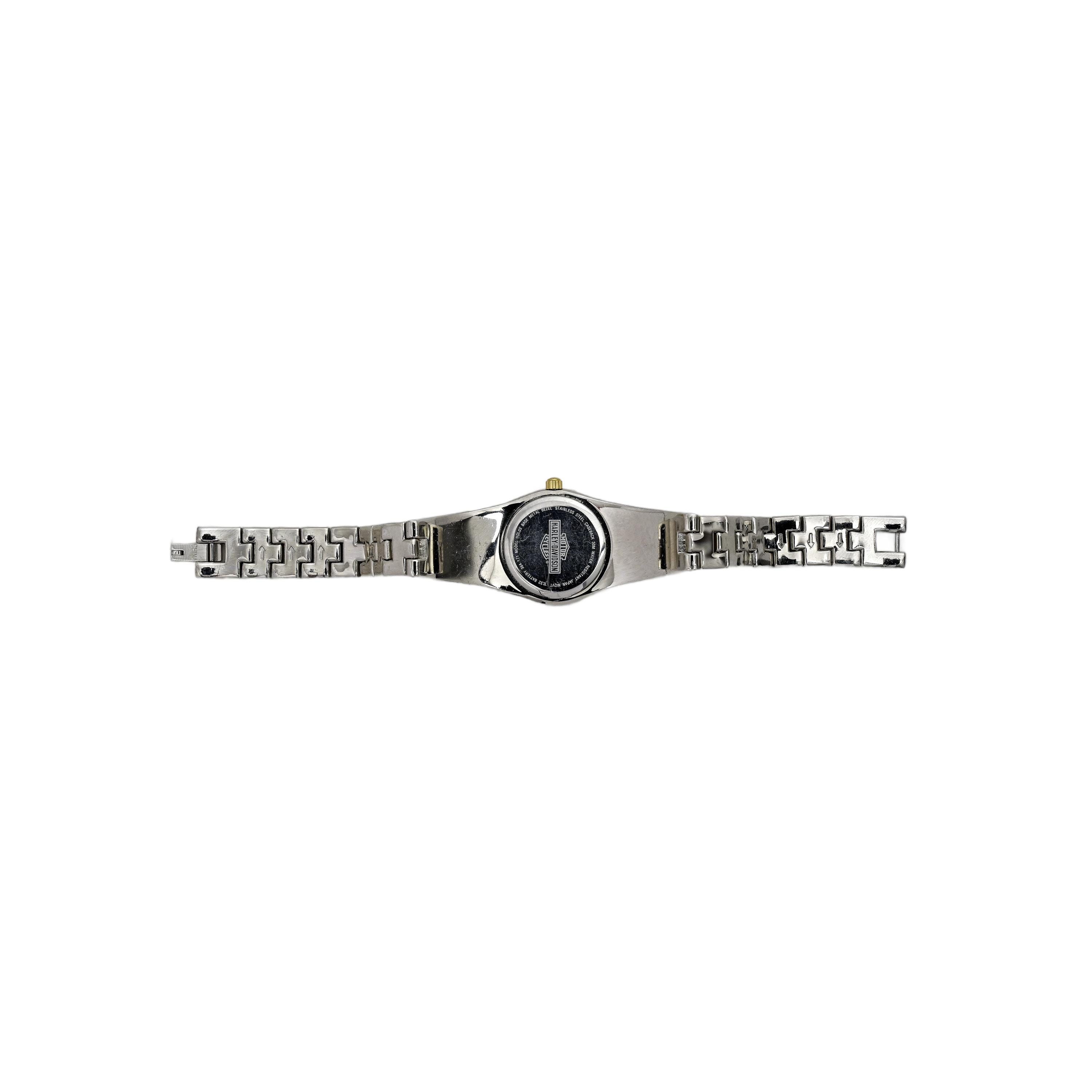 ?HARLEY-DAVIDISON, Two-Tone Watch Harley Davidson Motors Ladies Two Tone Black Dial Wrist  main image 2