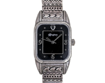 Brighton Monroe Vintage Watch: Two-tone Celtic Heart Toggle 