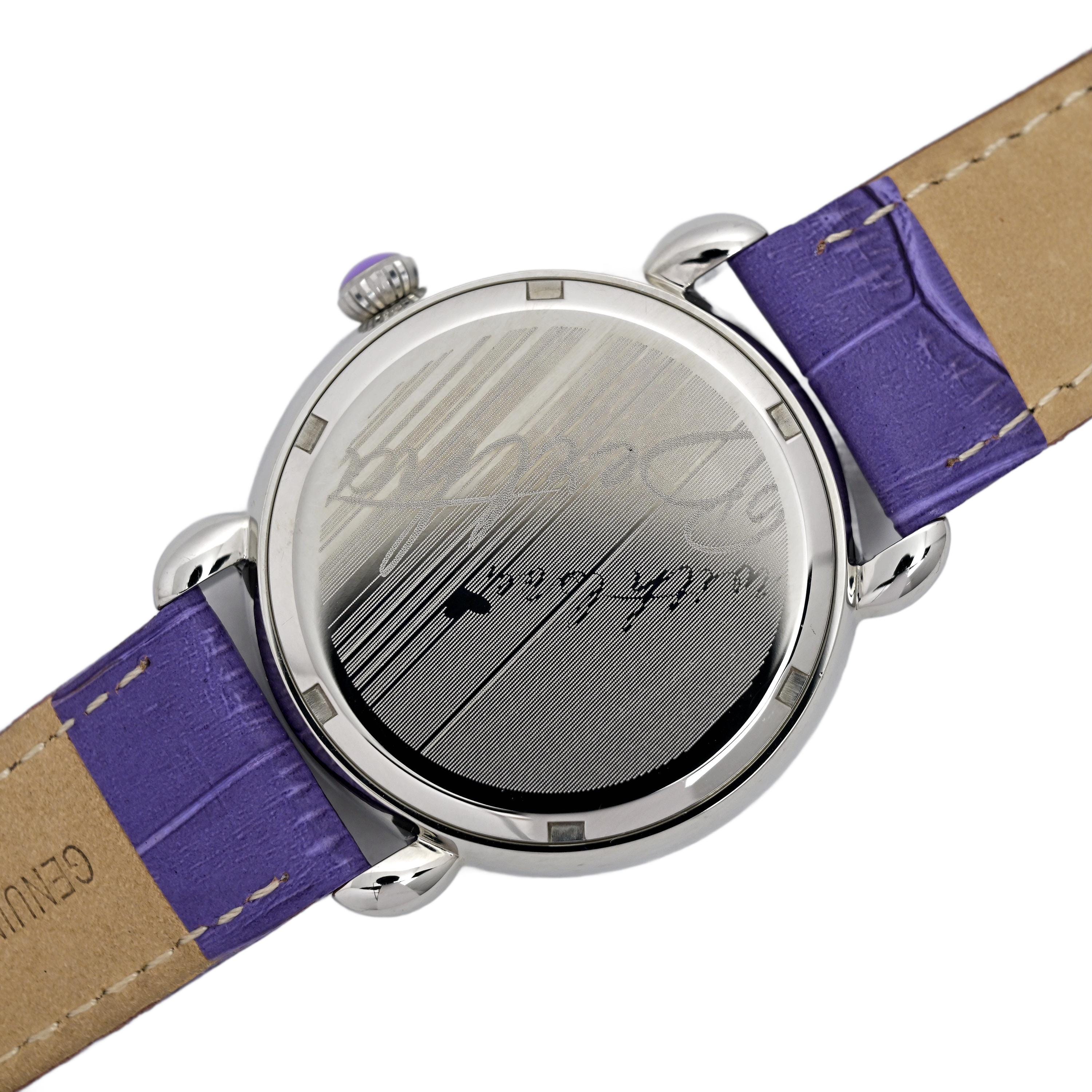 Bertha Ashley MOP Ladies Purple Owl Dial Wristwatch Buy Bertha Ashley MOP Ladies Owl Watch 38mm Online in India  main image 3