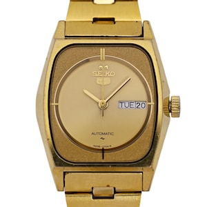 Seiko 5 Automatic Ladies Gold Plated Vintage Watch 4206 5290 - Etsy