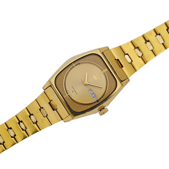Seiko 5 Automatic Ladies Gold Plated Vintage Watch 4206 5290 Seiko 5 Automatic Ladies Gold Plated Vintage Watch 4206 5290