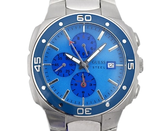 Fossil Blue Stainless Chronograph Ch 2331 Men s Watch Etsy