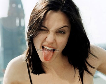 Angelina Jolie "Tongue Wag" Prints Various