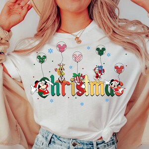 Christmas Disneyland Shirts, Trendy Shirt, Disney Character Christmas Shirt, Family Christmas Shirt, Mickey And Minnie Shirt, Disney Lovers
