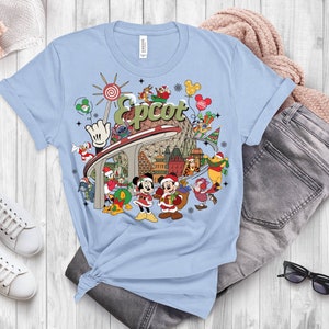Disney Epcot World Tour Shirt, Retro Disney Epcot Shirt, Mickey And Friends, Epcot Center 1982 Shirt, Drinking Around The World, Disney Tee