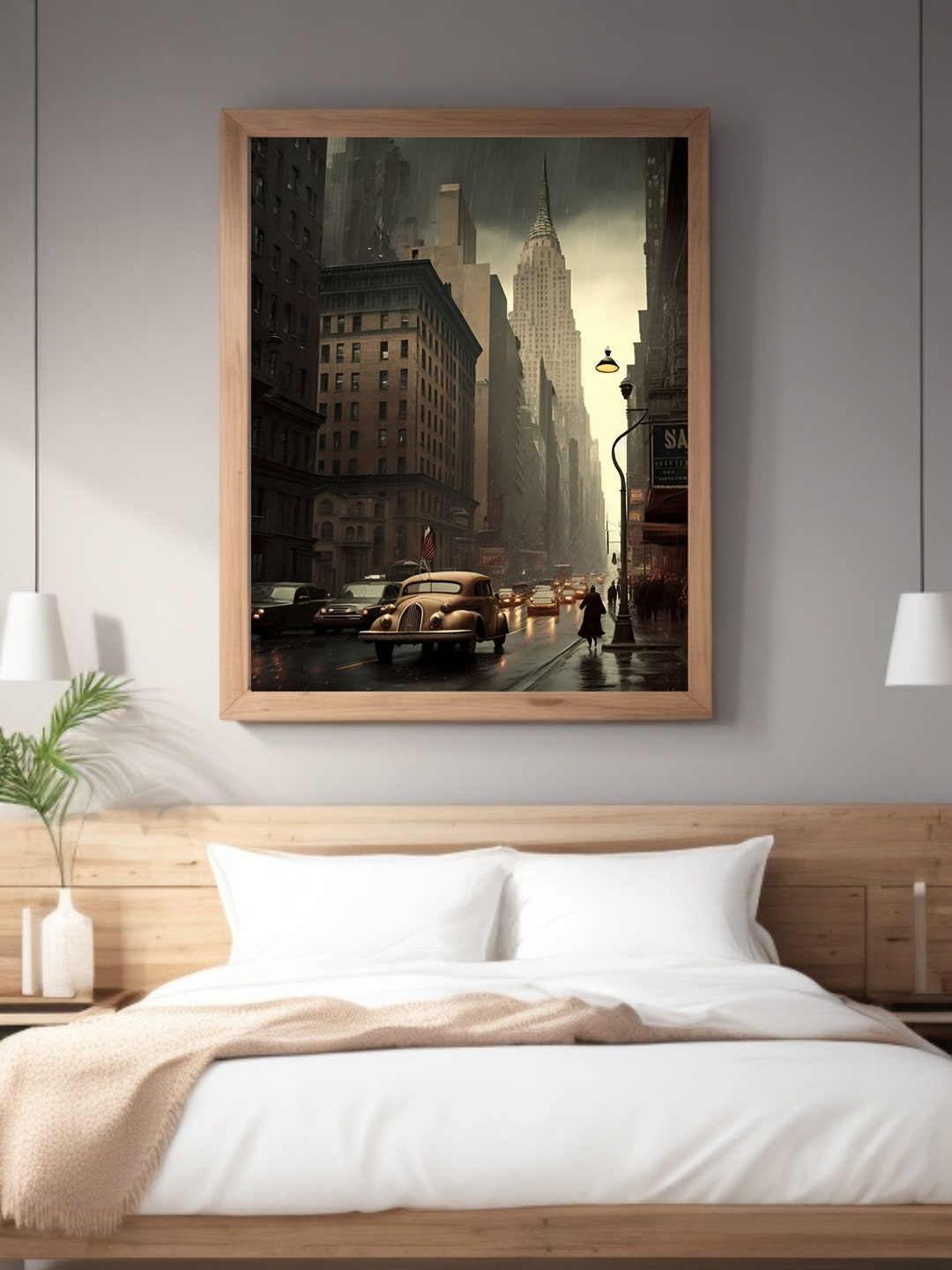 Affiche Poster 70x100cm Pont De New York Architecture - Décoration Murale Moderne ARTTOR