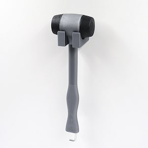 Camper hammer with hook and holder