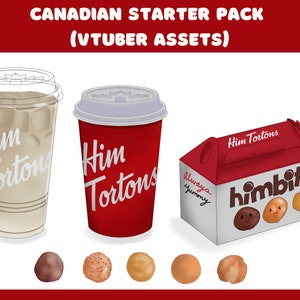 Canadian Starter Pack (VTuber Assets) - Food and Drinks