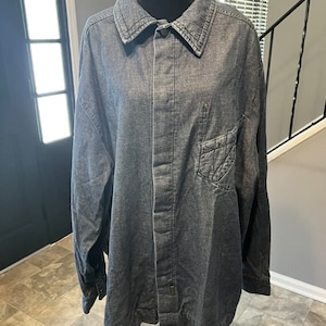 Karl Kani Vintage Oversized Jean Shirt 2XL Shacket 90’s Y2K