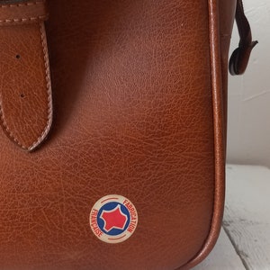 Sac en cuir, fabrication française, vintage, sac de voyage image 5