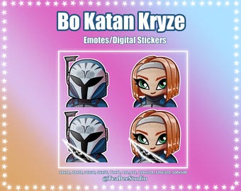 Emoticonos de Bo Katan Kryze / Emoticonos de Star Wars creados por humanos (Descarga digital)