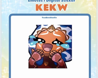 Emoticono animado y pegatina digital de Ahsoka KEKW: Star Wars Chibi (formato GIF)