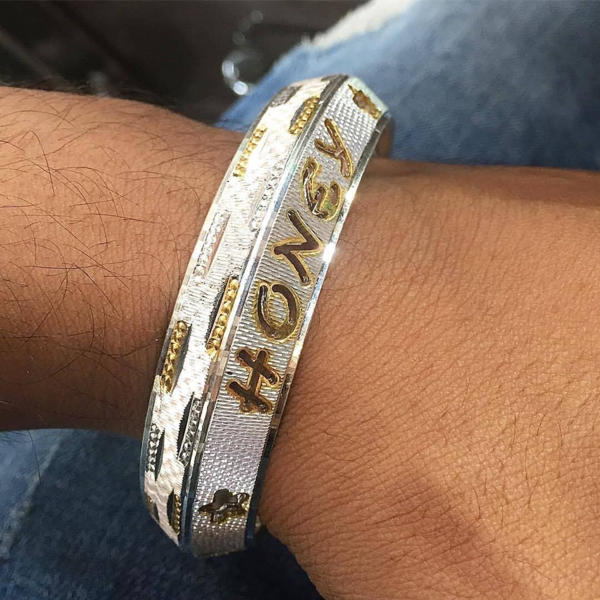 Chandi da kada design with name best sale