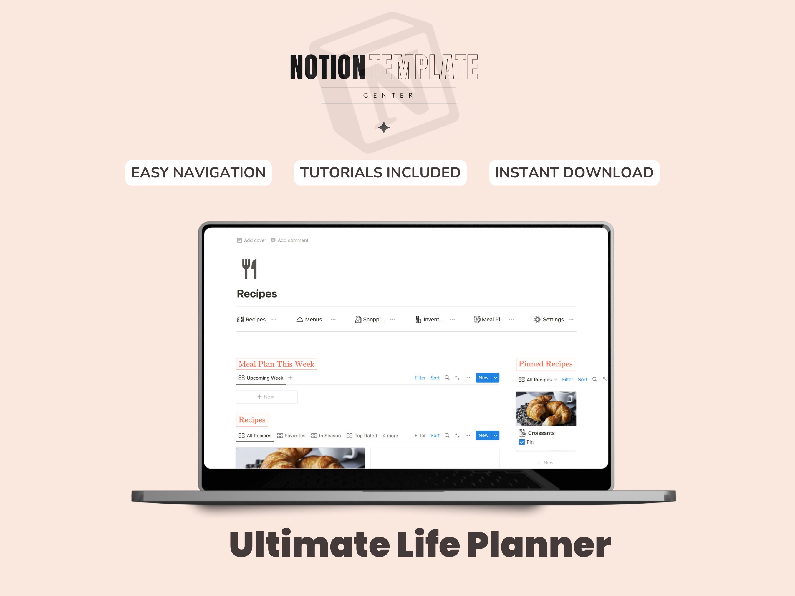 Notion Template Ultimate Life Planner All in One Template Notion ...