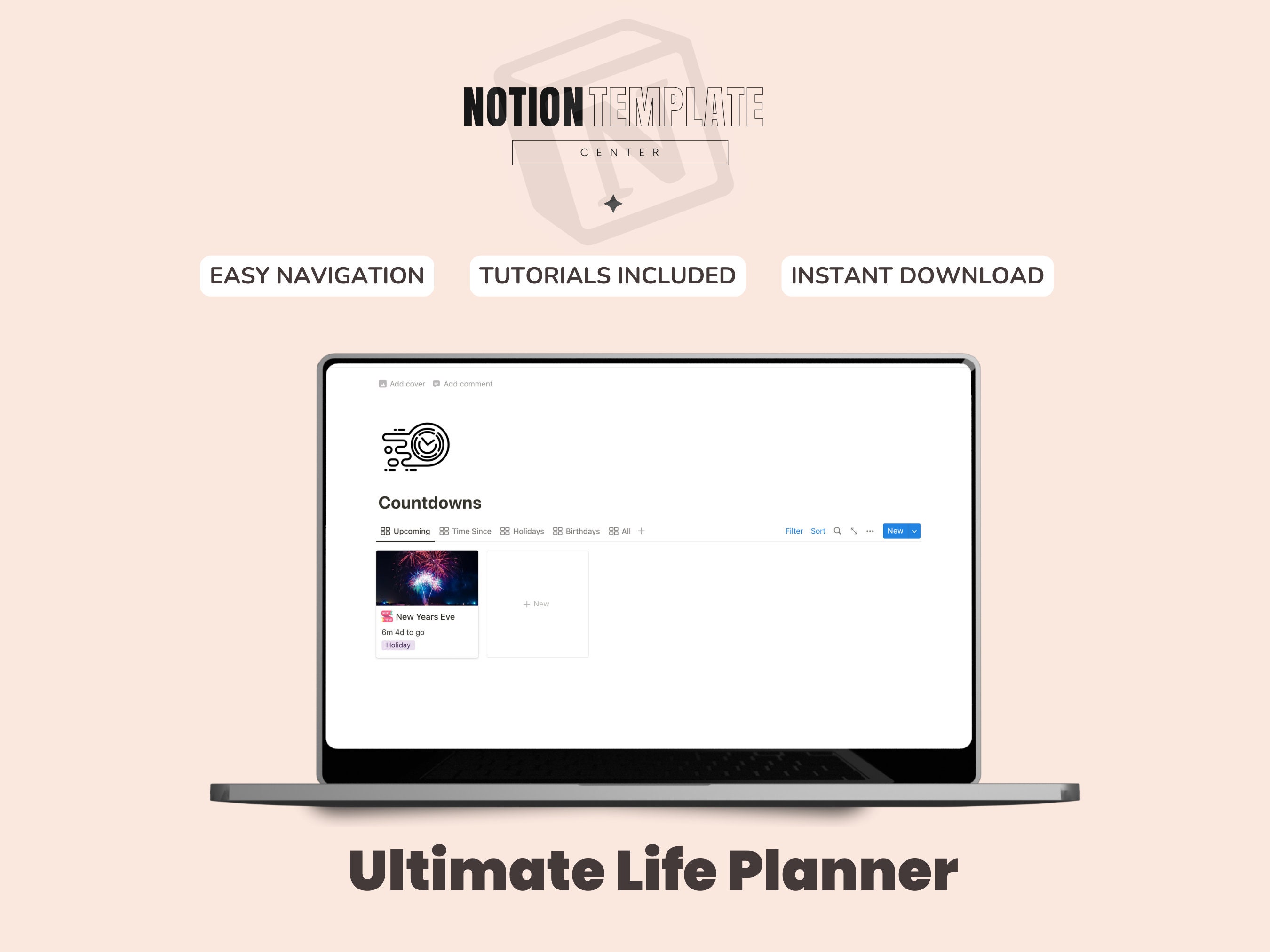 Notion Template Ultimate Life Planner All in One Template Notion ...