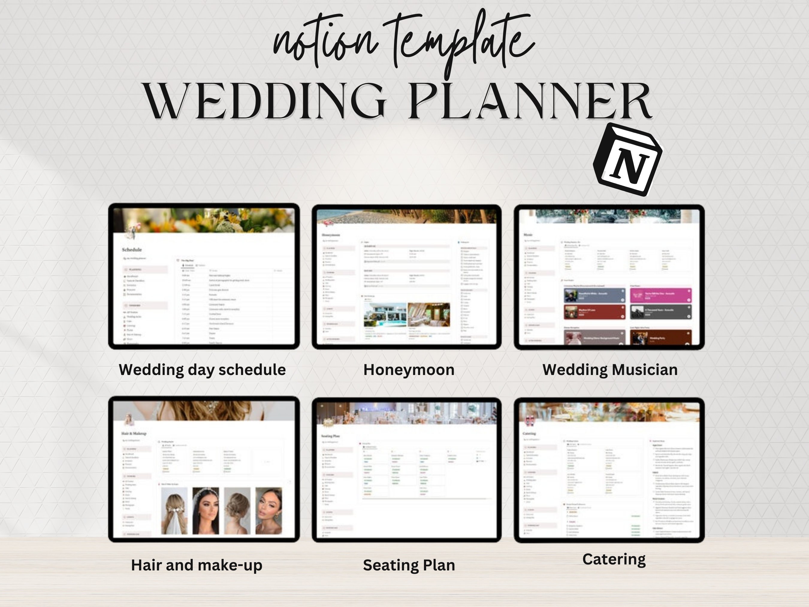 Notion Template Wedding Planner , Notion Wedding Timeline Calendar ...