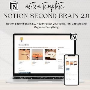Notion Second Brain 2.0: Your Ultimate Personal Organizer for Goals, Projects, Finances & More