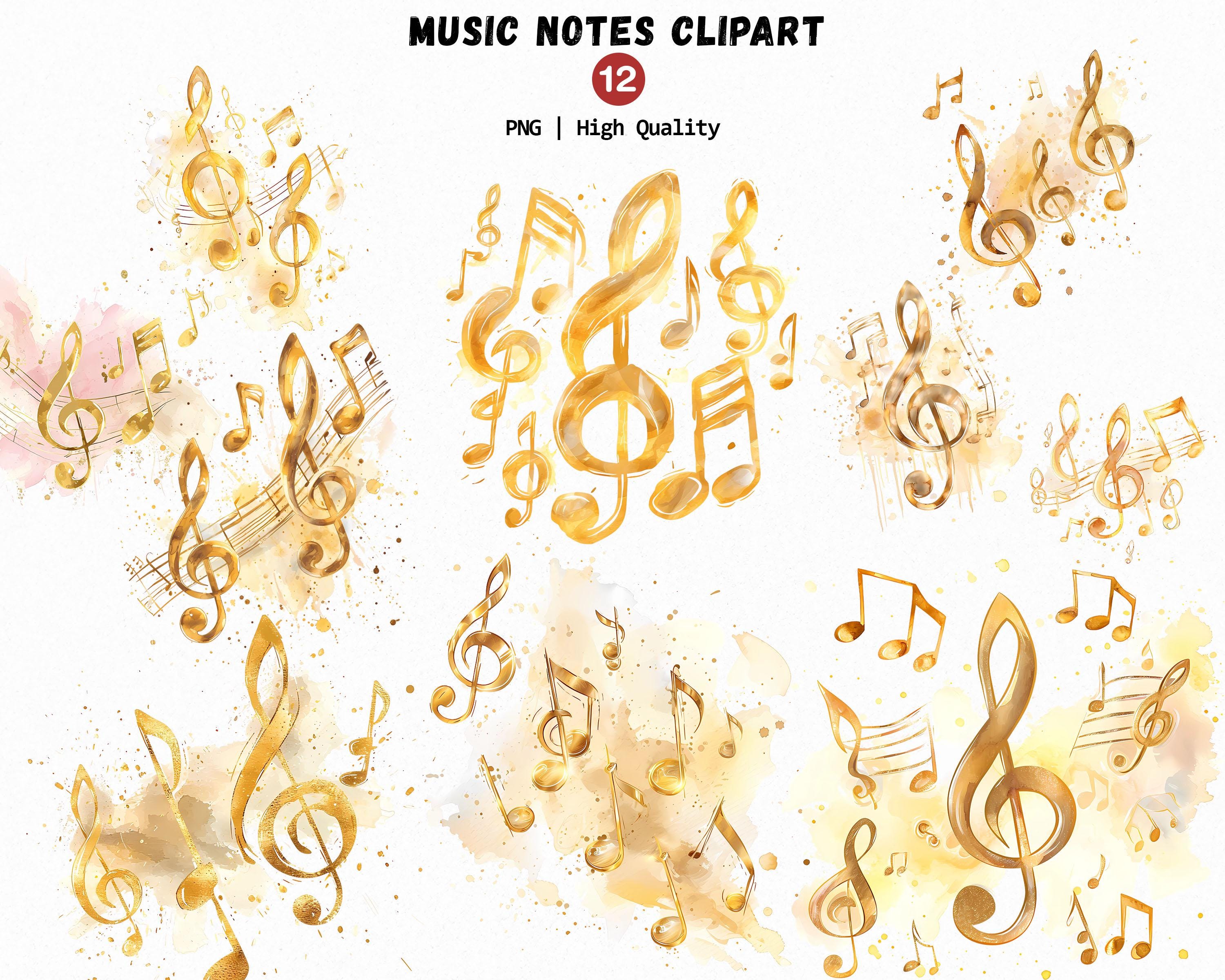 Set da 10 piatti Note Musicali, in cartoncino plastificato, per feste