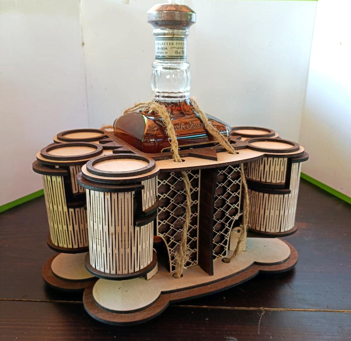 Whiskey bottle stand - Etsy 日本