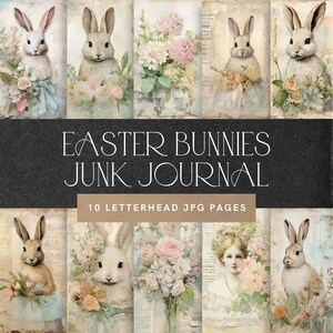 Easter Junk Journal Pages, Vintage Easter Pages, Paper Craft, Commercial Use, Card Making, Easter Ephemera, Vintage Spring Printable 252
