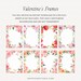 5x7 Invitation Frames Clipart Bundle, Watercolor Borders Bundle, Floral ...