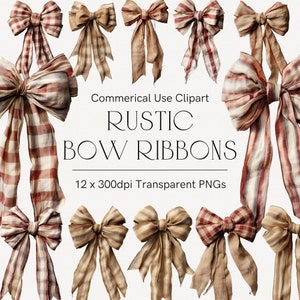 Clipart papillon scozzesi, fiocchi tartan, confezione regalo, tela di iuta in tessuto organico, fiocchi creativi, nastri rustici, tessuto, San Valentino 204