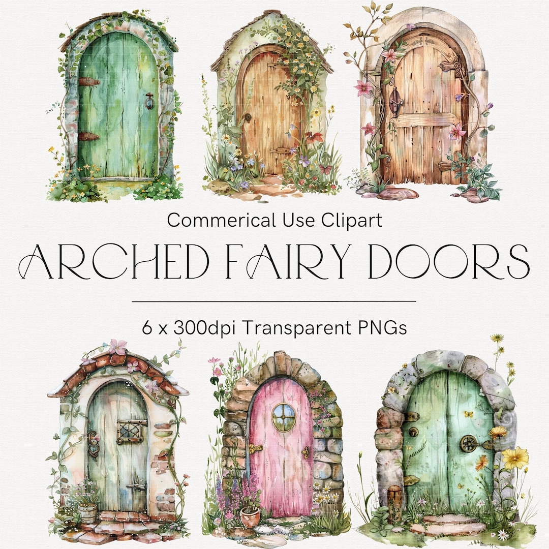 Fairy Door Clipart, Fairy House Png, Fairytale Clipart, Spring Clipart ...
