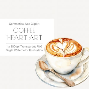 Clipart cuore caffè, tazza di caffè acquerello, clipart tazza, clipart di San Valentino, latte cuore Png, amante del caffè Png trasparente, Flatwhite 349
